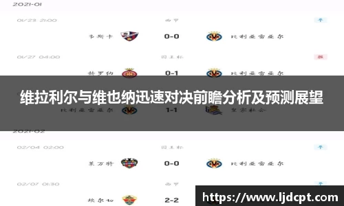 维拉利尔与维也纳迅速对决前瞻分析及预测展望